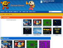 Tablet Screenshot of mypacmangames.com